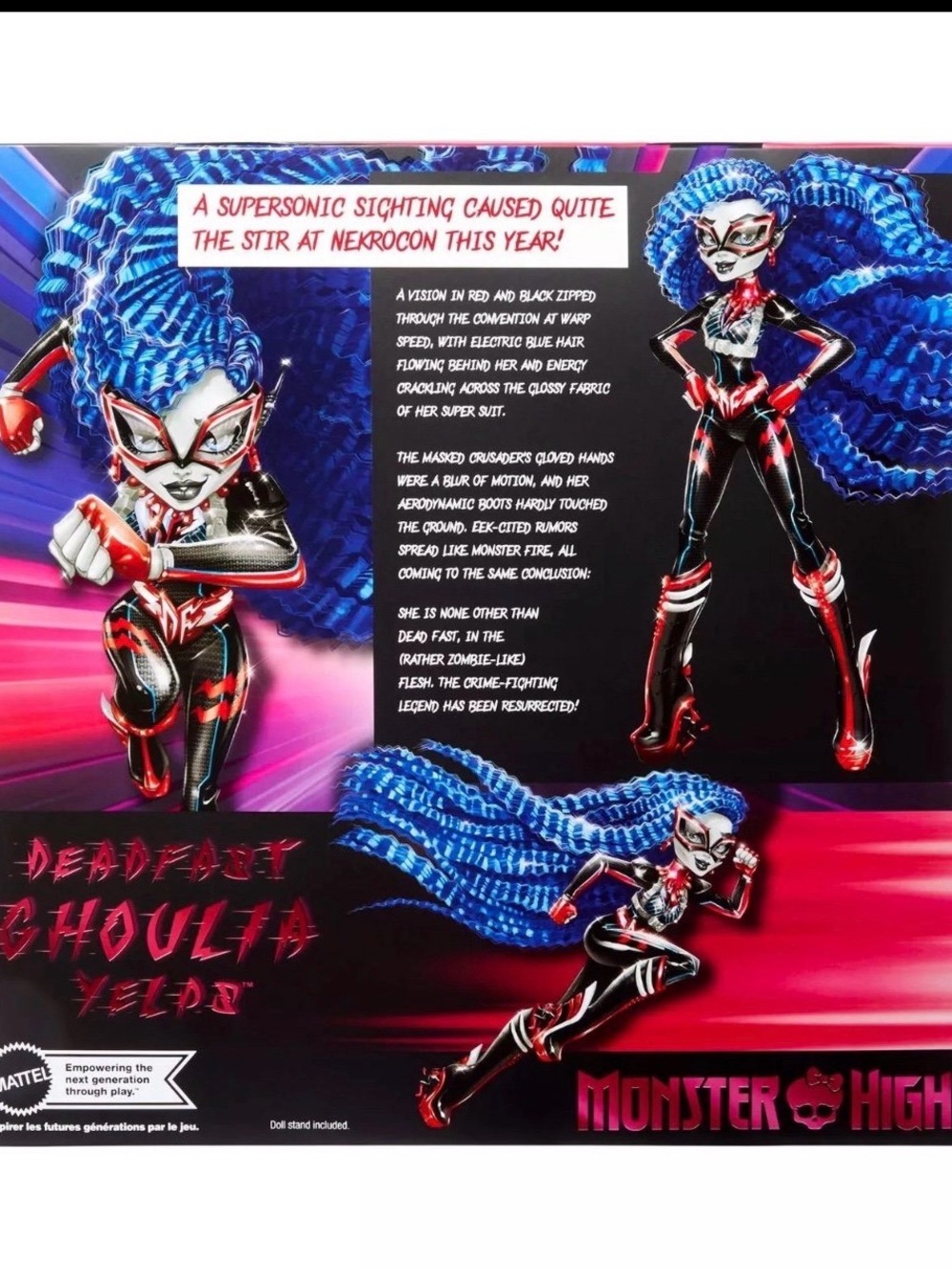 2024 SDCC Mattel Monster High DEADFAST GHOULIA YELPS Doll COMIC CON - Picture 2 of 7